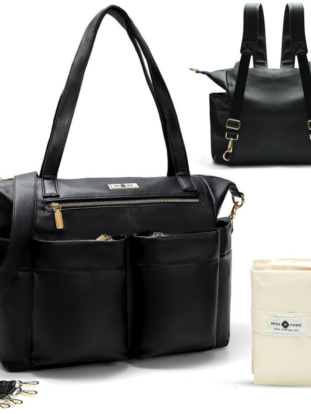 Diaper Bag Tote Leather Diaper Bag Backpack Pañaleras Para Bebe